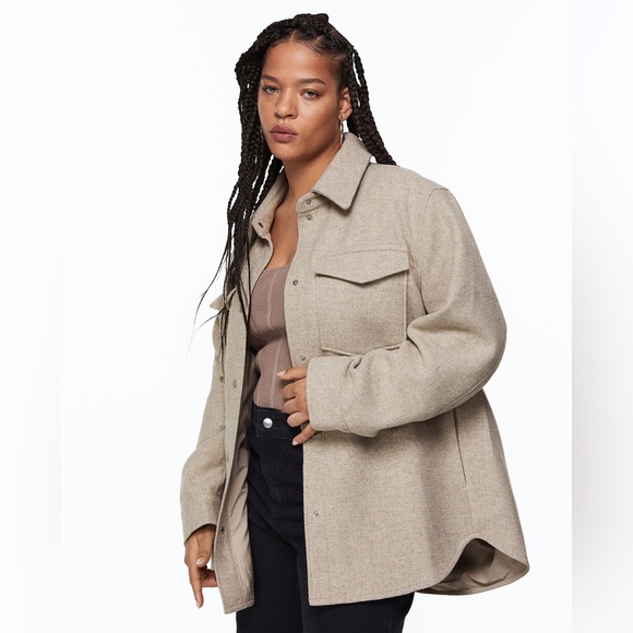 NWT H&M wool blend shirt jacket - Picture 7 of 7